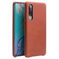 Coque Huawei P30 en Cuir Qialino Premium - Marron