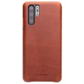 Coque en Cuir Huawei P30 Pro Qialino Premium - Marron