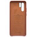 Coque en Cuir Huawei P30 Pro Qialino Premium - Marron