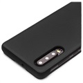 Étui à Rabat Huawei P30 en Cuir Qialino Smart View - Noir
