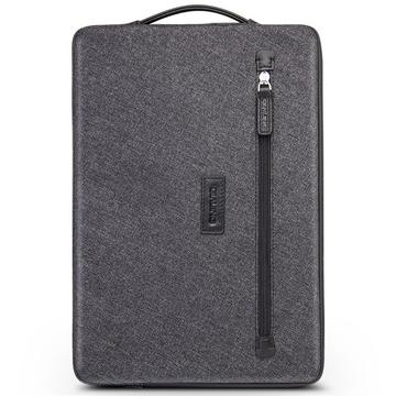 Housse pour ordinateur portable Qialino en nano-textile résistant à l\'eau avec poignée et sangle - 13" - Gris