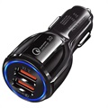 Chargeur Voiture Rapide Quick Charge 3.0 30W DC-681 - 2 x USB - Noir