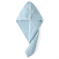 Serviette Turban Double Épaisseur à Séchage Rapide - Bleu