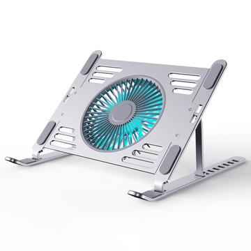 R-JUST HZ44 Support réfrigérant pliable pour ordinateur portable - Argent