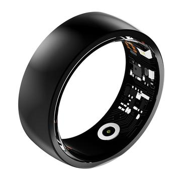 R09M Smart Ring de surveillance de la santé - Taille : 17.8mm - Noir