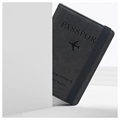 Portefeuille de Voyage / Étui pour Passeport à blocage RFID - Noir