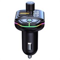 Émetteur FM Bluetooth / Chargeur Voiture Rapide RGB ZTB-A10 - 20W - Noir