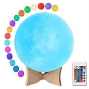 Lampe Lune RGB LED / Veilleuse YK2302 - 15cm, 1000mAh