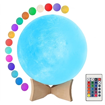 Lampe Lune RGB LED / Veilleuse YK2302 - 15cm, 1000mAh