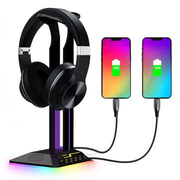 Support de Casque 2-en-1 / Hub USB avec RGB RGBD8