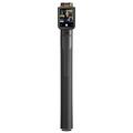 RK-X40W Stick à selfie ultra Bluetooth avec miroir d'écran et pied à ouverture automatique - Noir