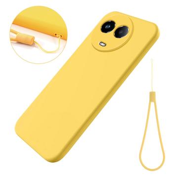 Coque Realme 11/11x en Silicone Liquide - Jaune