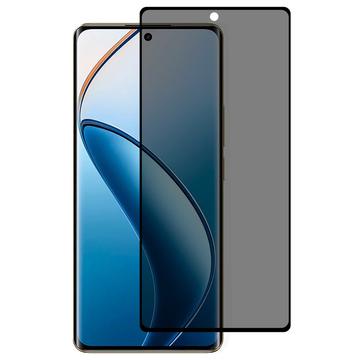 Protecteur d\'Écran Realme 12 Pro/12 Pro+ en Verre Trempé Privacy Full Cover - Bord Noir