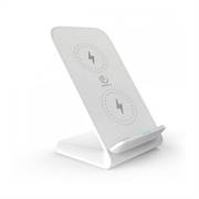 Rebeltec W210 High Speed Qi Wireless Charger Stand 15W - Blanc
