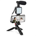 Kit Vlogging pour Diffusion en Direct KIT-01LM - Noir