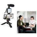 Kit Vlogging pour Diffusion en Direct KIT-01LM (Emballage ouvert - Acceptable) - Noir