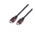 Reekin Câble HDMI Full HD 4K - 1m - Noir / Rouge