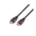 Reekin Câble HDMI Full HD 4K - 2m - Noir / Rouge