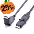 Reekin Câble HDMI haute vitesse avec Ethernet - Full HD, 270° - 3m