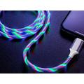 Câble MicroUSB RVB flottant LED Reekin - 1m, 2A