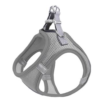 Harnais réfléchissant pour chat/chien avec laisse - M - Lin Gris