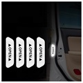 Bandes de Signalisation Réfléchissantes Fluorescentes pour Voitures  - 4 Pièces - Blanches