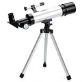 Télescope Réfracteur avec Trépied pour Débutants - 90x, 50mm, 390mm