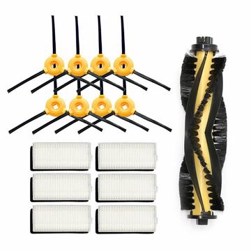 Kit de pièces détachées pour Ecovacs Deebot 600/605, Yeedi K600/K700 - Brosse principale, brosses latérales et filtres - 15 pièces.