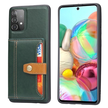 Étui Samsung Galaxy A53 5G avec Portefeuille - Retro Style - Vert