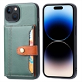 Étui iPhone 15 avec Portefeuille - Retro Style