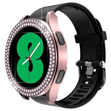 Coque Samsung Galaxy Watch5 en Décorative Strass - 40mm - Rose