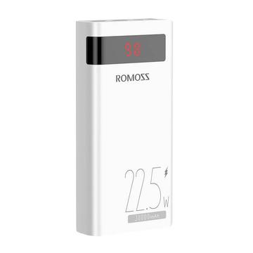 Romoss Sense 8PF Power Bank 30000mAh - 22.5W, PD, QC, FCP - Blanc