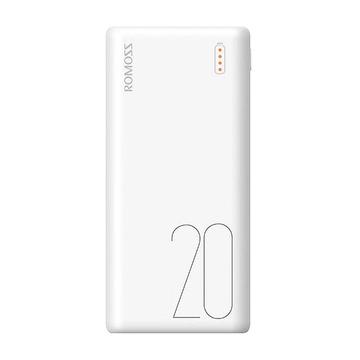 Romoss Simple 20 Banque d\'alimentation USB double 20000mAh - Blanc