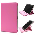 Etui Rotatif pour Samsung Galaxy Tab 2 10.1 P5100, P7500 - Rose Vif