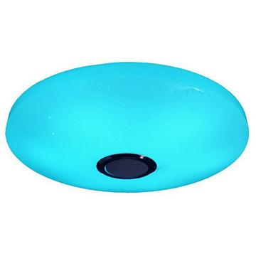 Plafonnier LED intelligent rond avec haut-parleur Bluetooth et télécommande - 60W - 33cm