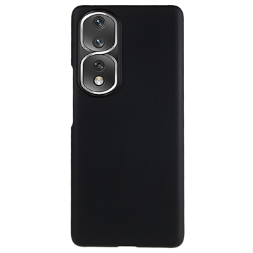 Coque Honor 80 Pro en Plastique Caoutchouté - Noire