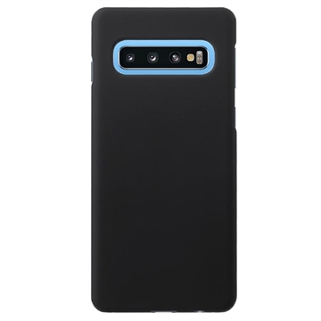 Coque Samsung Galaxy S10 en Plastique Caoutchouté - Noire