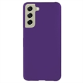 Coque Samsung Galaxy S21 FE 5G en Plastique Caoutchouté - Violete