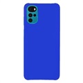 Coque Motorola Moto G22 en Plastique Caoutchouté - Bleue