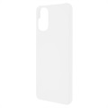 Coque Motorola Moto G22 en Plastique Caoutchouté - Blanche