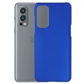 Coque OnePlus Nord 2 5G en Plastique Caoutchouté - Bleue