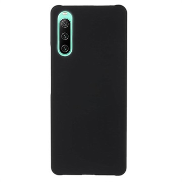 Coque Sony Xperia 10 IV en Plastique Caoutchouté - Noire