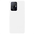 Coque en Xiaomi 11T/11T Pro Plastique Caoutchouté - Blanche