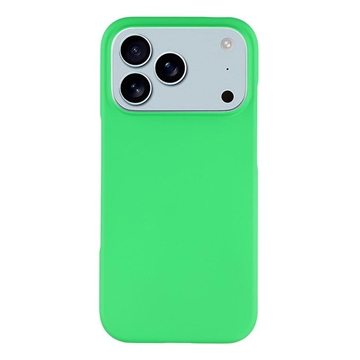 Coque iPhone 17 Pro en Plastique Caoutchouté - Verde