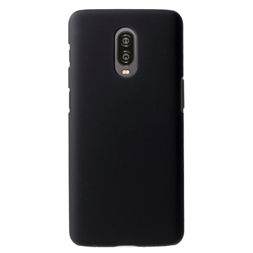 Coque OnePlus 6T en Plastique Caoutchouté - Noire