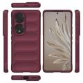 Coque Honor 70 Pro en TPU - Série Rugged - Bordeaux