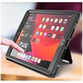 Coque Hybride iPad 10.2 2019/2020/2021 avec Béquille - Série Rugged - Noir