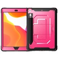 Coque Hybride iPad 10.2 2019/2020/2021 avec Béquille - Série Rugged - Rose Vif