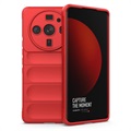 Coque Xiaomi 12S Ultra en TPU Rugged Série - Rouge