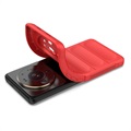 Coque Xiaomi 12S Ultra en TPU Rugged Série - Rouge